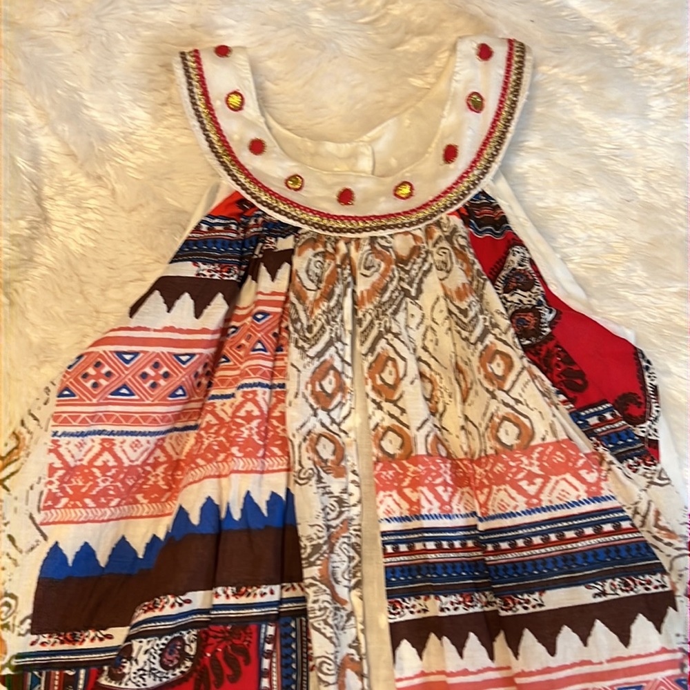 Cutey Couture colorful dress Size 4/5. - Picture 2 of 12